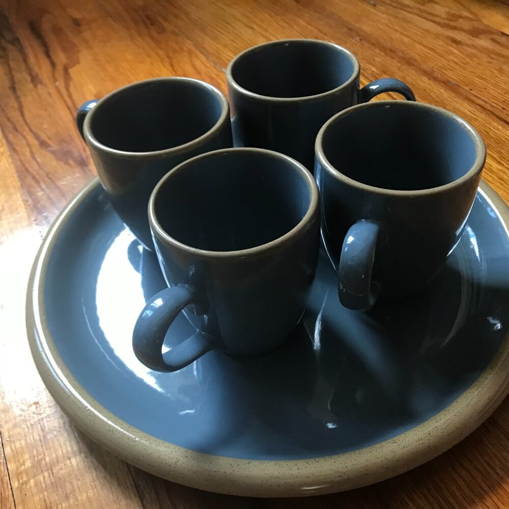 Franciscan Ventura Coffee Mugs Set Of 4 Blue